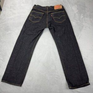 Levis Dark Denim Straight Leg Jeans Wo Mens Size 33 x 30 US